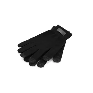 Burrow. Gloves Made From Recycled Polyester (100% Rpet), With Touch Tips Musta