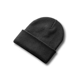 Carl. Pehmeästä Kierrätetystä Polyesteristä (100% Rpet) -materiaalista Valmistettu Kaksikerroksinen Unisex-pipo Musta