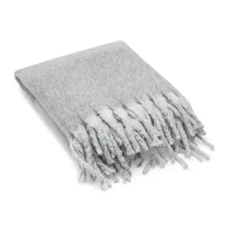 Comfy. Blanket In Recycled Polyester (100% Rpet) (300 G/m²), With A Mohair Feel Harmaa