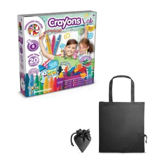 Crayon Factory Kit Ii. Opetuspeli Toimitetaan 190t:n Taitettavassa Lahjapussissa Musta