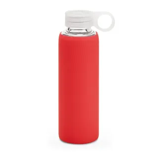 Dhabi. Borosilikaattilasinen Urheilupullo 380 Ml Punainen