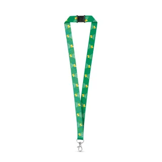 Dover. Set Lanyard Sublimation Long Ii (20 Mm) Kierrätetystä Polyesteristä (100 % Rpet), Jossa 20 Mm:n Sulkurengas Ja Turvalukko Valkoinen