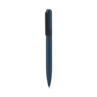 Elsie Round. Metal Ballpoint (60% Recycled) With Rounded Design Sininen