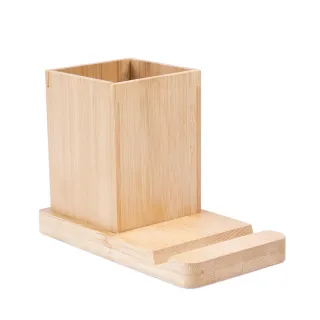 Erwin. Työpöytäsetti Kännykkätelineellä Ja Mukilla Natural