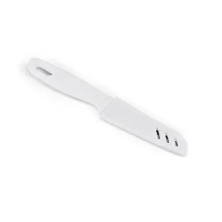 Mikus. Veitsi Ruostumattomasta Teräksestä Ja Pp:stä Valkoinen