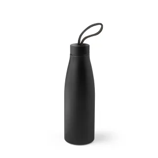 Morgan. Bottle In 90% Recycled Stainless Steel 710 Ml Musta