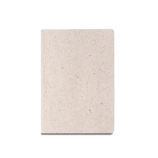 Organic Semi-rigid. A5-muistilehtiö, Jonka Puolijäykkä Kansi On Valmistettu Orgaanisesta Norsunmateriaalista (80%) Natural (vaalea)