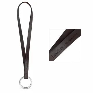 Painettu Näyte Lanyard Leather Short Slim (10 Mm)