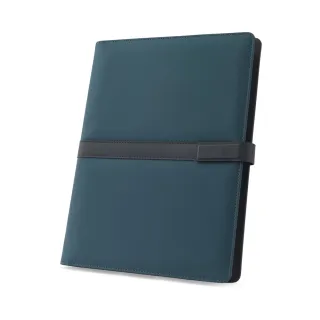 Sanderson Folder. A4 Folder In Pu (50% Recycled) With Magnetic Closure And Notepad With Lined Pages Sininen