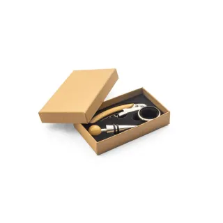 Savory. Bambusta Ja Ruostumattomasta Teräksestä Valmistettu Viinisarja Natural