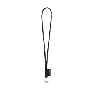Set Lanyard Nautic Long (Ø 5 Mm) Renkaalla Ø 32 Mm Musta/punainen