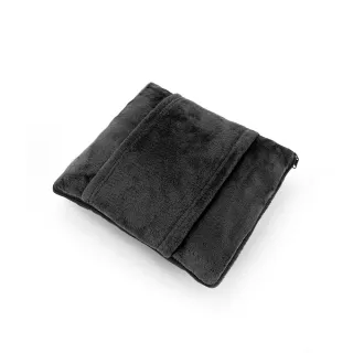 Snuggy. 3-in-1-setti Fleecekankaasta (220 G/m²) Ihanteellinen Matkoille Musta