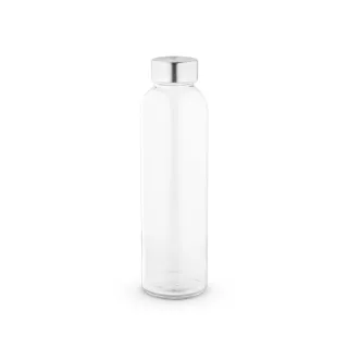 Soler. Lasipullo Ja Korkki Ruostumatonta Terästä 500 Ml Läpinäkyvä