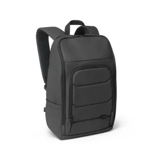 Toulon. 600d Recycled Polyester High-density Water-resistant Notebook Backpack 16" Musta