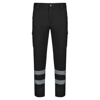 Vl Dionysus. Monitaskuiset Joustavat Housut (240 G/m²), Materiaali Puuvilla (46 %), Eme (38 %) Ja Polyesteri (16 %) Musta