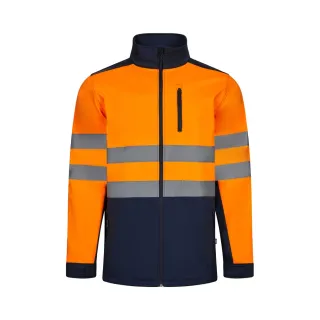 Vl Hestia Large. Dvobarvna Soft Shell Jakna (280 G/m²) S Podlogo Iz Flisa In Membrano Tpu, Iz Poliestra (96 %) In Elastana (4 %)