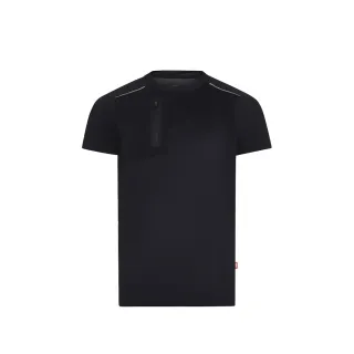 Vl Rhea. Tekninen Vohvelipaita (110 G/m²), Valmistettu 100 % Kierrätetystä Polyesteristä Musta