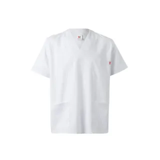 Vl Tlaloc. Lyhythihainen Twill-tunika (190 G/m²), Polyesteriä (65 %) Ja Puuvillaa (35 %) Valkoinen