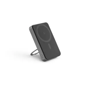 Warshel 10. 10'000 Mah Magnetic Power Bank With 15w Superfast Wireless Charger In Recycled Abs (100% Rabs) With Stand Tummanharmaa