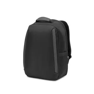 Yangon Bpack. Anti-theft Backpack, In Twill With Water-repellent Coating And High-density 600d Recycled Polyester, For 17'3" Laptop Musta