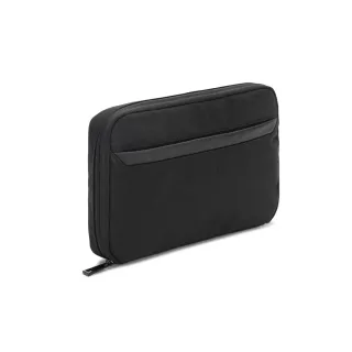 Yangon. Spacious Organiser Bag For Tech Accessories In Twill With Water-repellent Coating And 600d Recycled Polyester Musta
