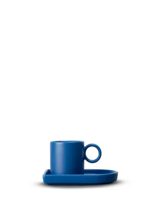 Byon Espressokuppi Ja Lautanen Niki, Sininen