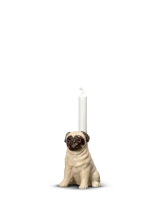 Byon Kynttilänjalka Pug, Beige/ruskea
