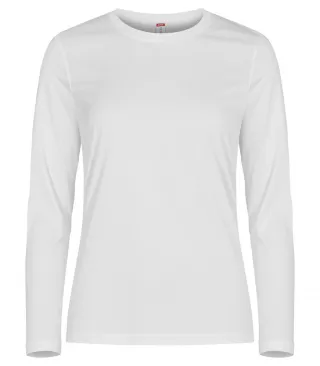 Clique Basic Active-t L/s Women Valkoinen