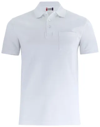 Clique Basic Polo Pocket Valkoinen