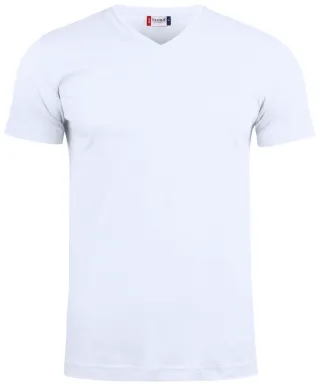 Clique Basic-t V-neck Valkoinen