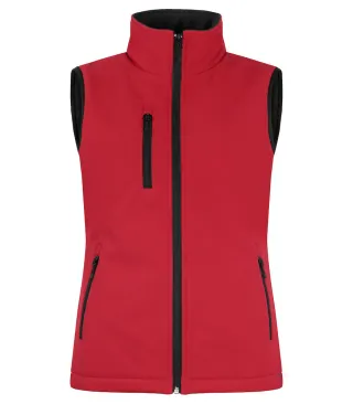 Clique Padded Softshell Vest Women Punainen