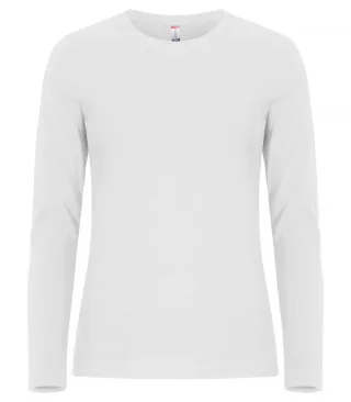 Clique Premium Fashion-t L/s Women Valkoinen
