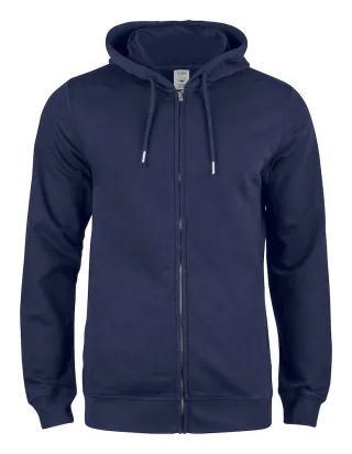 Clique Premium Oc Hoody Full Zip Tumman Sininen