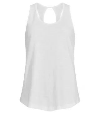 Clique Slub Tanktop Women Valkoinen