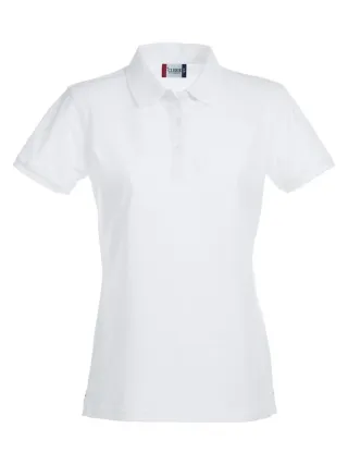 Clique Stretch Premium Polo Women Valkoinen