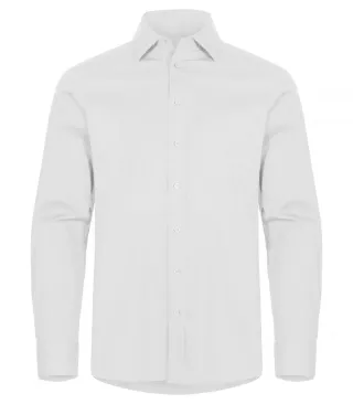Clique Stretch Shirt L/s Valkoinen