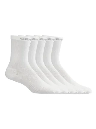 Craft Active High Sock 5-pack Valkoinen