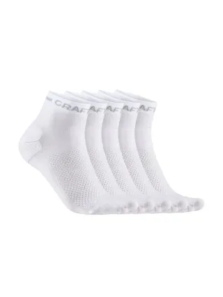 Craft Active Mid Sock 5-pack Valkoinen