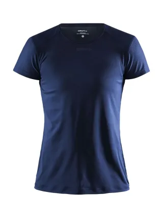Craft Adv Essence Ss Slim Tee W Tummansininen