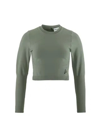 Craft Adv Tone Seamless Cropped Ls Top W