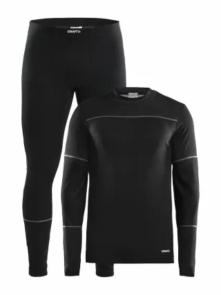 Craft Baselayer Set M Musta/graniitti