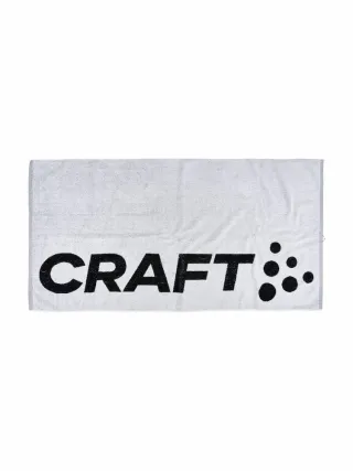 Craft Bath Towel Valkoinen/musta