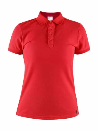 Craft Casual Polo Pique W Kirkkaanpunainen