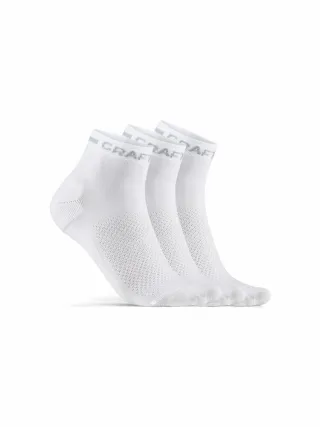 Craft Core Dry Mid Sock 3-pack Valkoinen