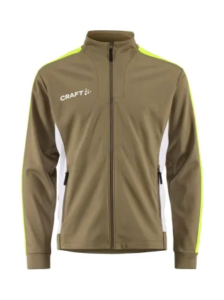 Craft Evolve 2.0 Contrast Full Zip Jacket Jr Raw / Contrast Yellow