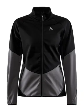 Craft Glide Jacket W Musta/graniitti