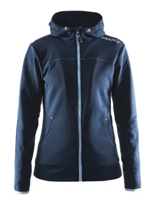 Craft Leisure Full Zip Hood W Tummansininen