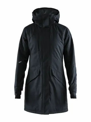Craft Mountain Padded Parkas W Meleerattu Musta