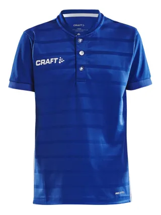 Craft Pro Control Button Jersey Jr Club Cobolt / White