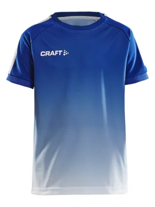 Craft Pro Control Fade Jersey Jr Club Cobolt / White